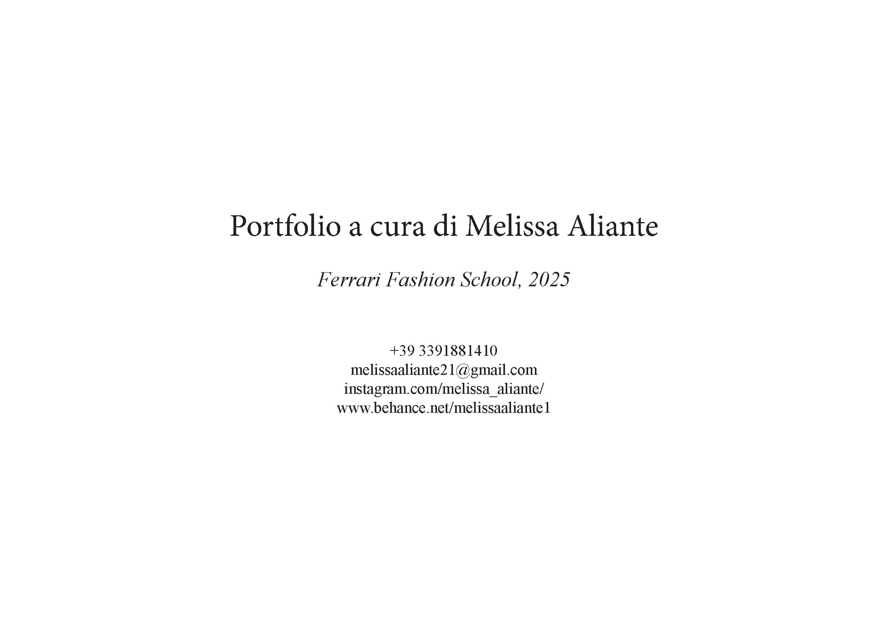 Melissa Aliante — tavola 23